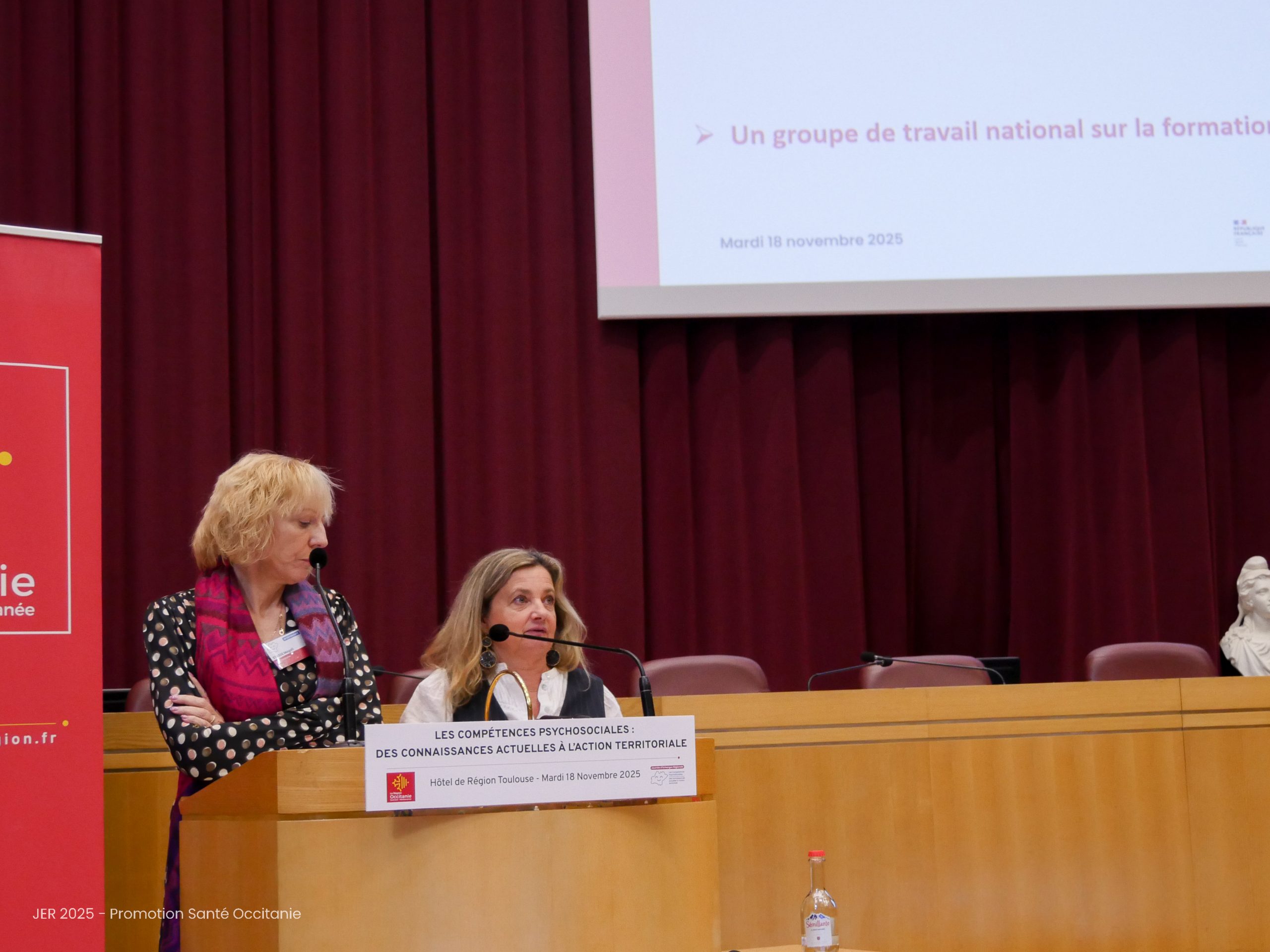 Magali Stasse, Référente régionale Santé des Jeunes, ARS Occitanie et Cécile Benoit-Vignole, Coordinatrice régionale et référente régionale Compétences PsychoSociales, Promotion Santé Occitanie